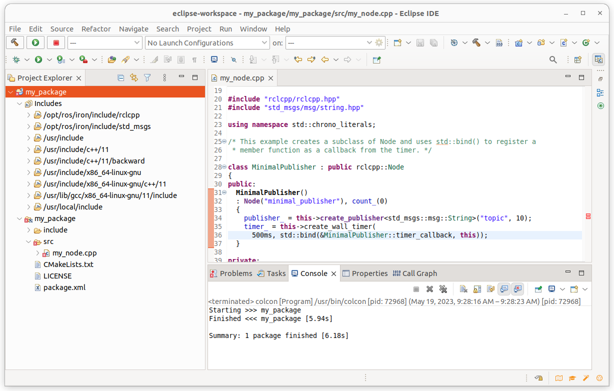 eclipse_c++_build_project_with_colcon